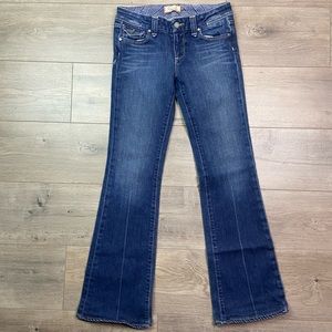 Paige Jeans 28 Pico Low Rise Flare Flap Pocket Y2K